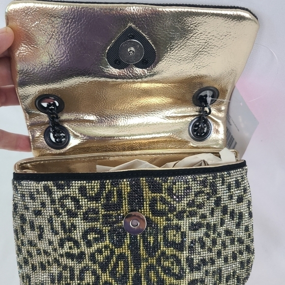 NEW Betsey Johnson Shine Art Convertible Leopard Shoulder Bag MSRP $108 NWT - Picture 7 of 11